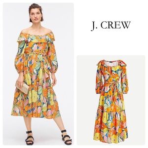 J. crew Belted dress in tropical floral $148